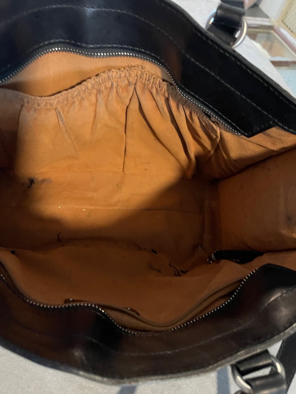 Patricia Nash Black Embossed Leather Shoulder Tote - Picture 5 of 15